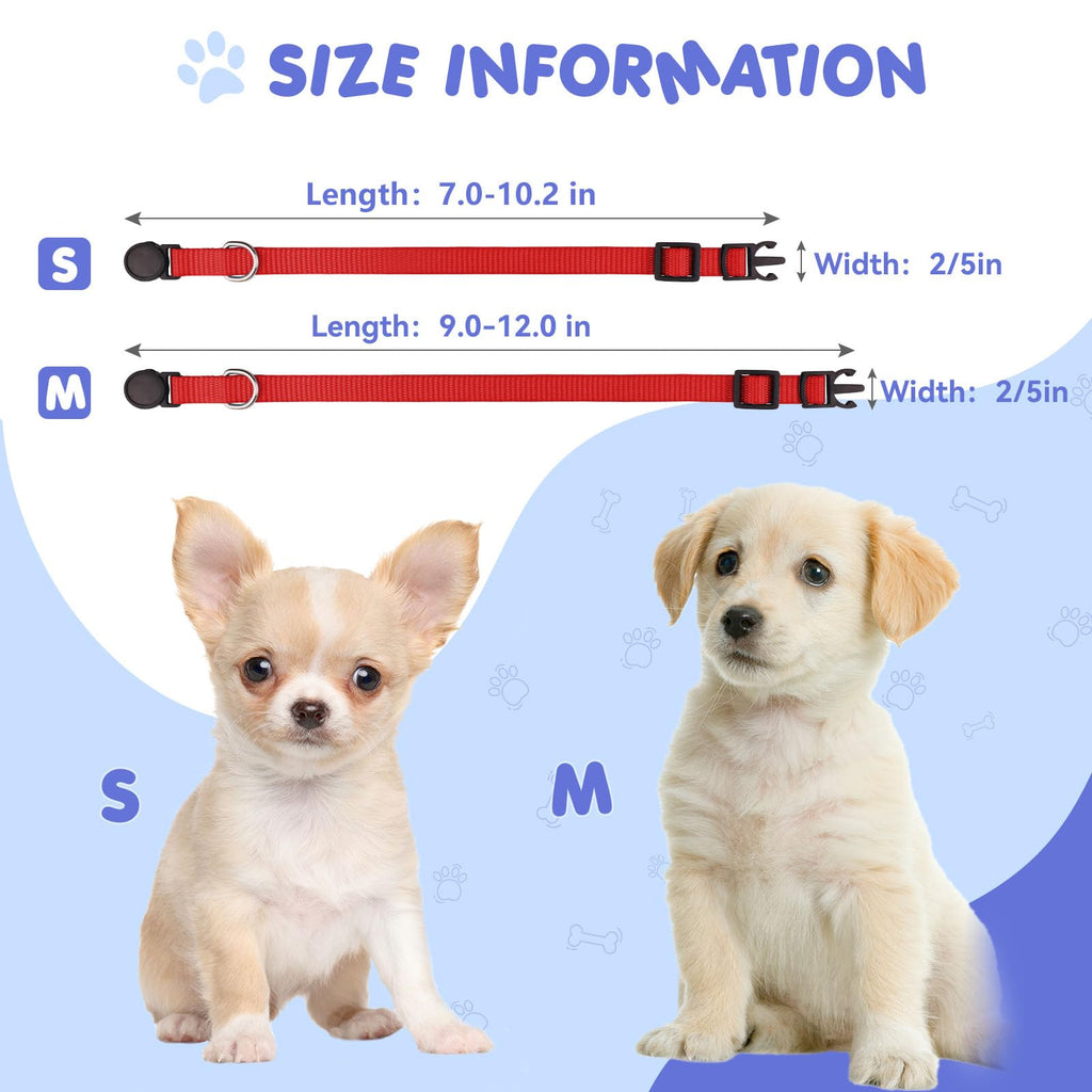 Soft Nylon Puppy Collars 12pcs N971440