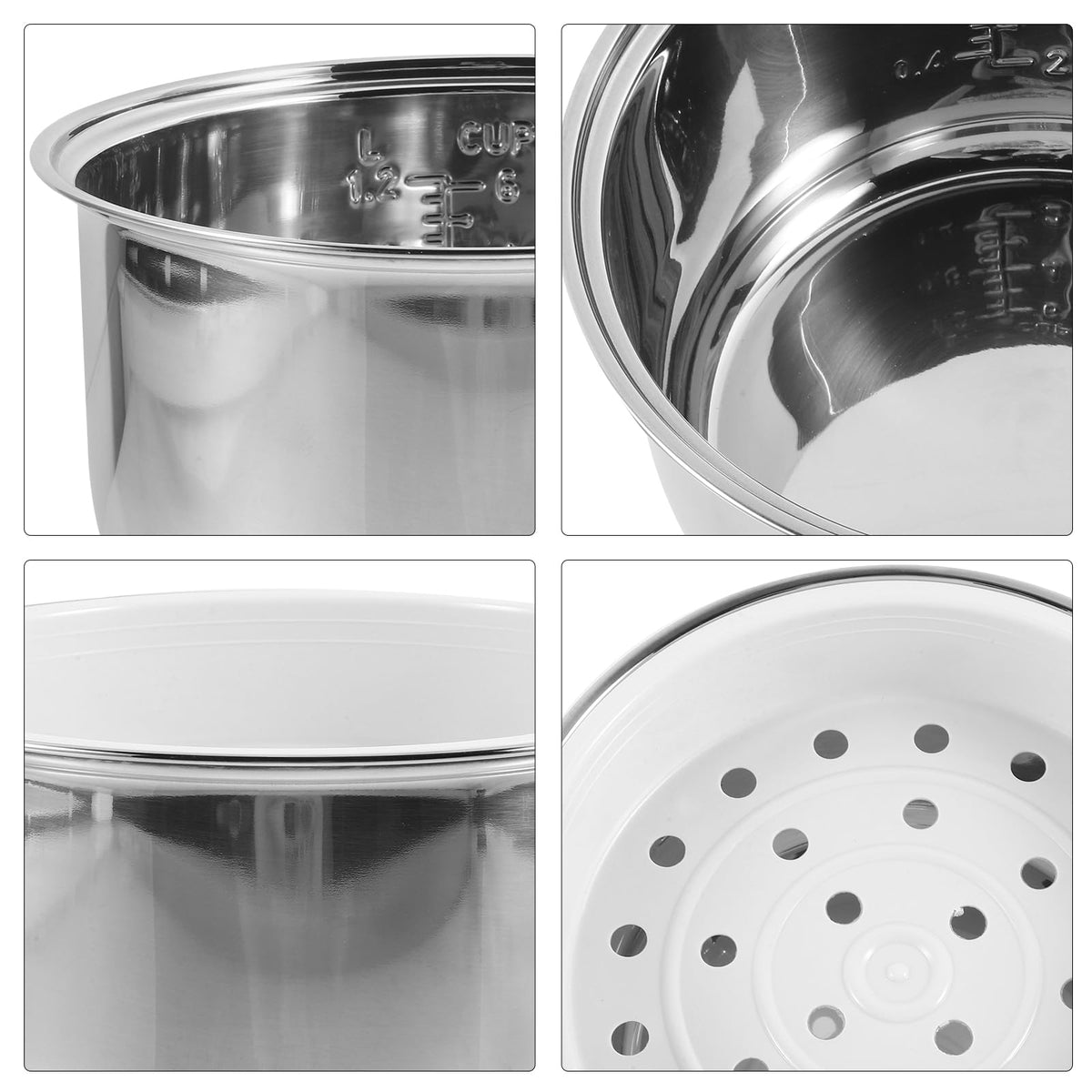 3L Stainless Steel Non Stick Rice Cooker Inner Pot C1760