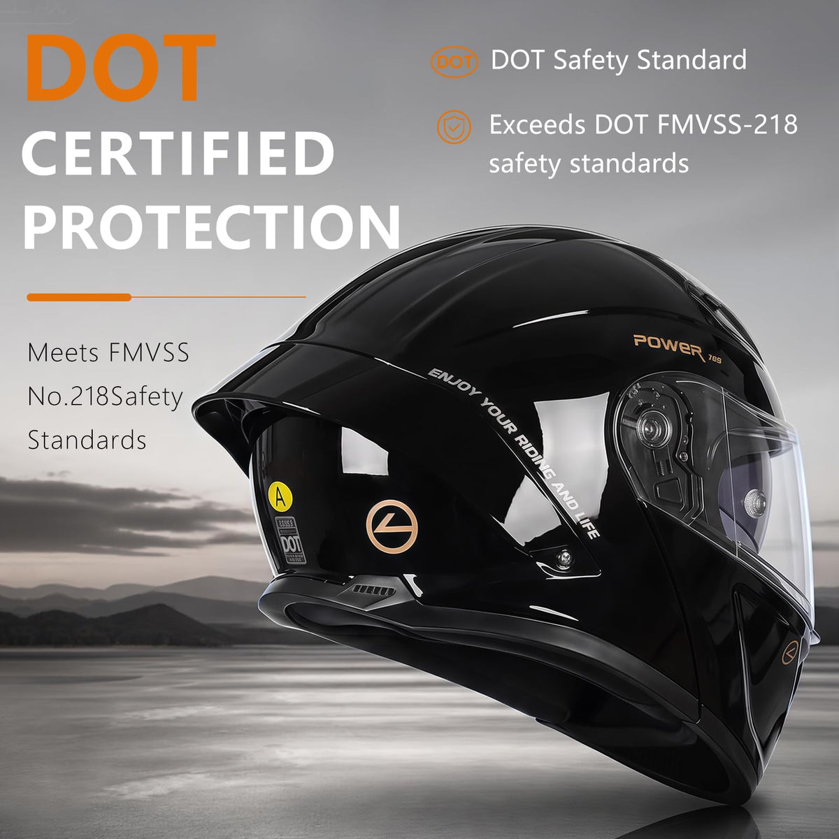 Motorcycle Helmet Bluetooth DOT Approved Z7950
