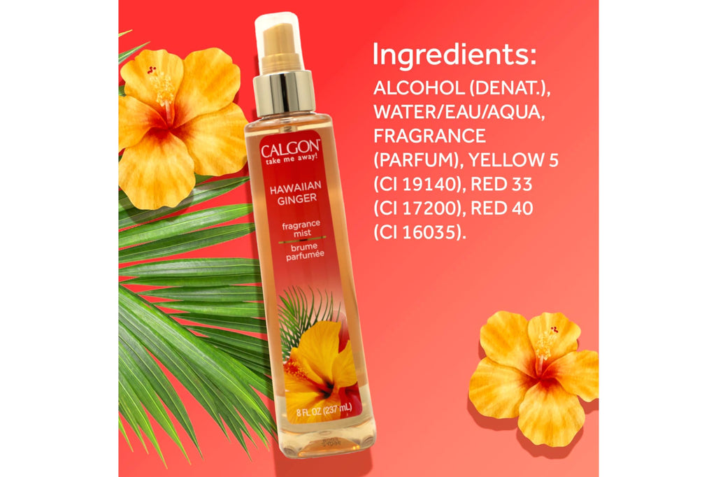 Hawaiian Ginger Fragrance Body Mist 8 oz (Pack of 5) F44655