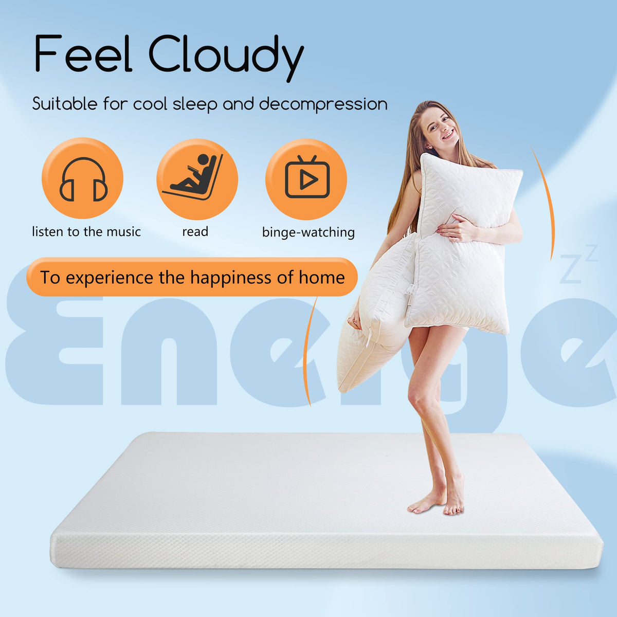 5" Twin Gel Memory Foam Mattress E560