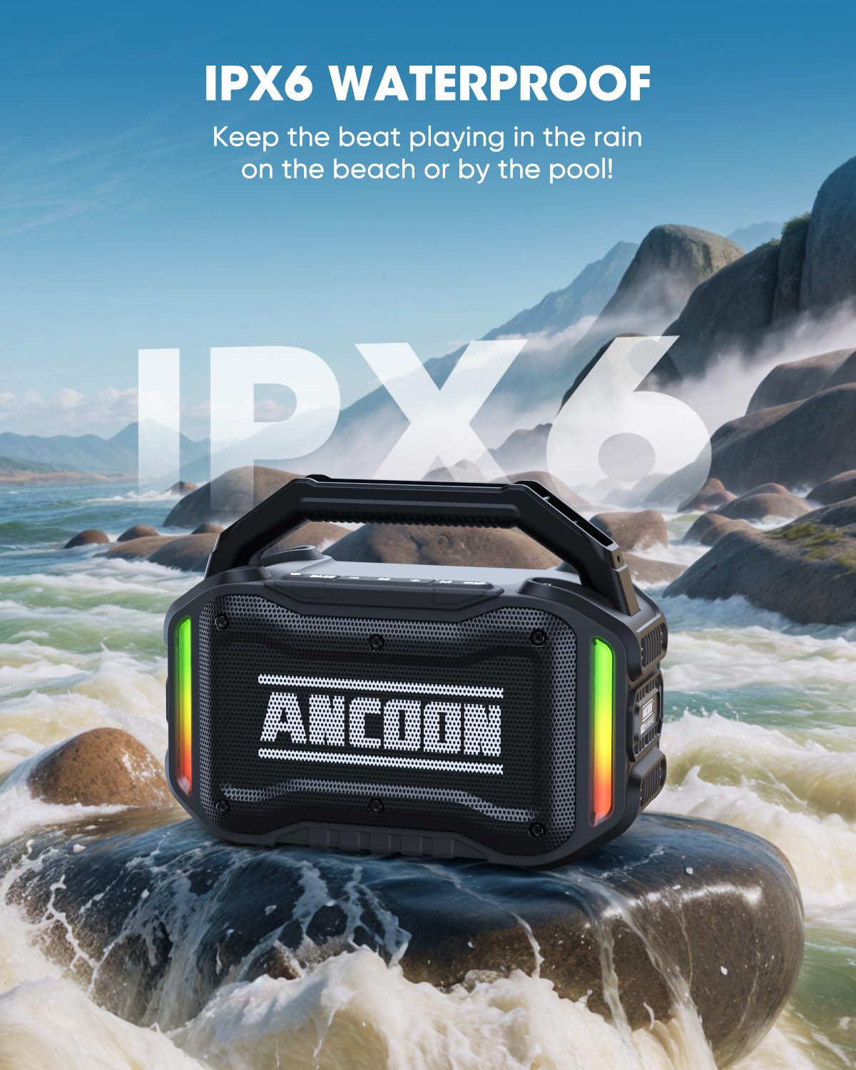 80W Bluetooth Wireless Speaker with Bass I7482