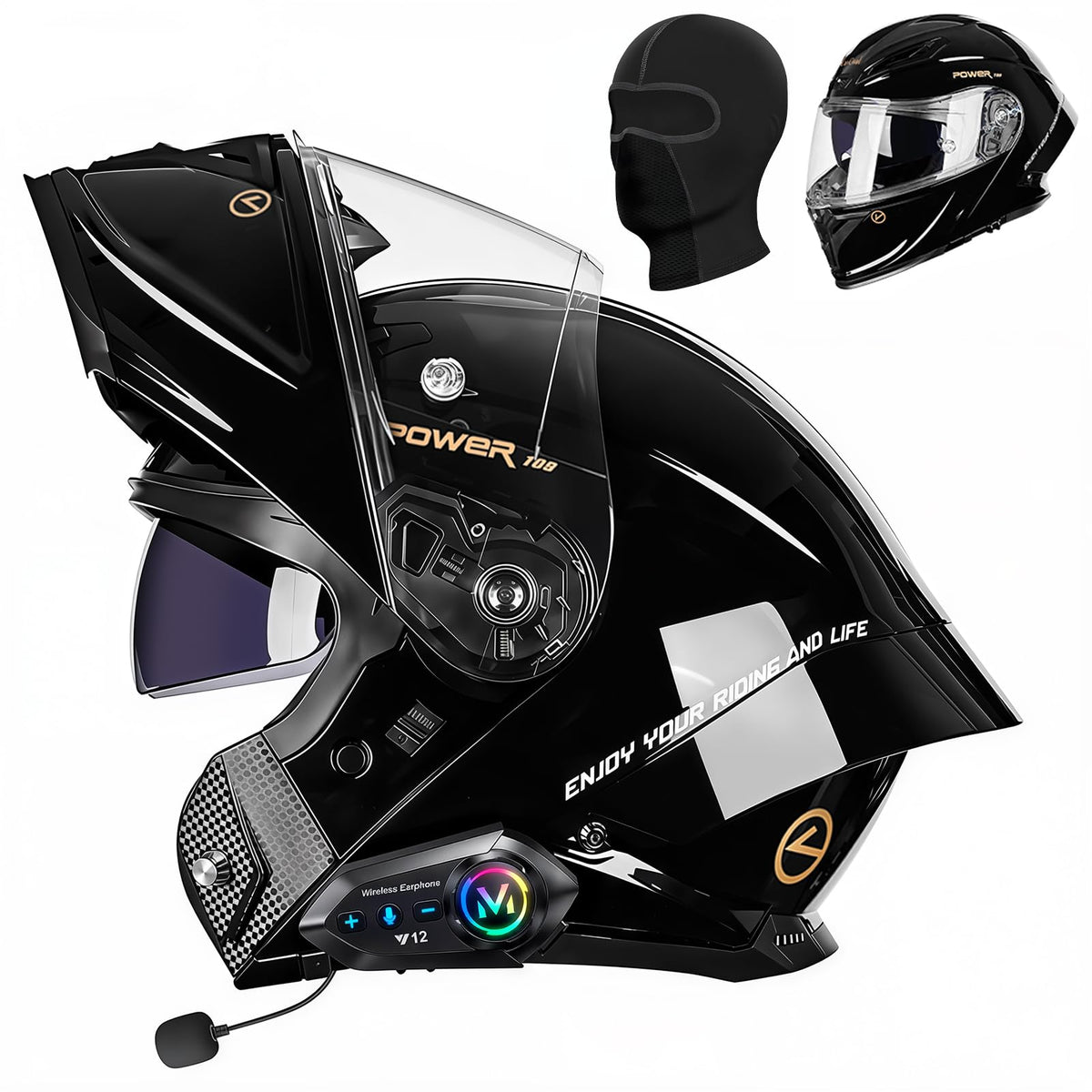 Motorcycle Helmet Bluetooth DOT Approved Z7950
