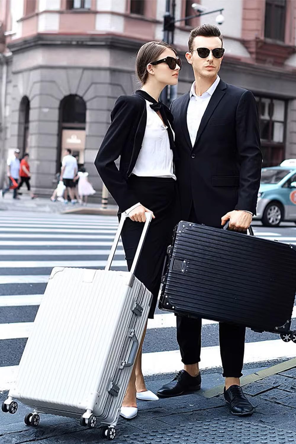 Zipperless Aluminum Frame 20 Inch Carry On Suitcase O1456