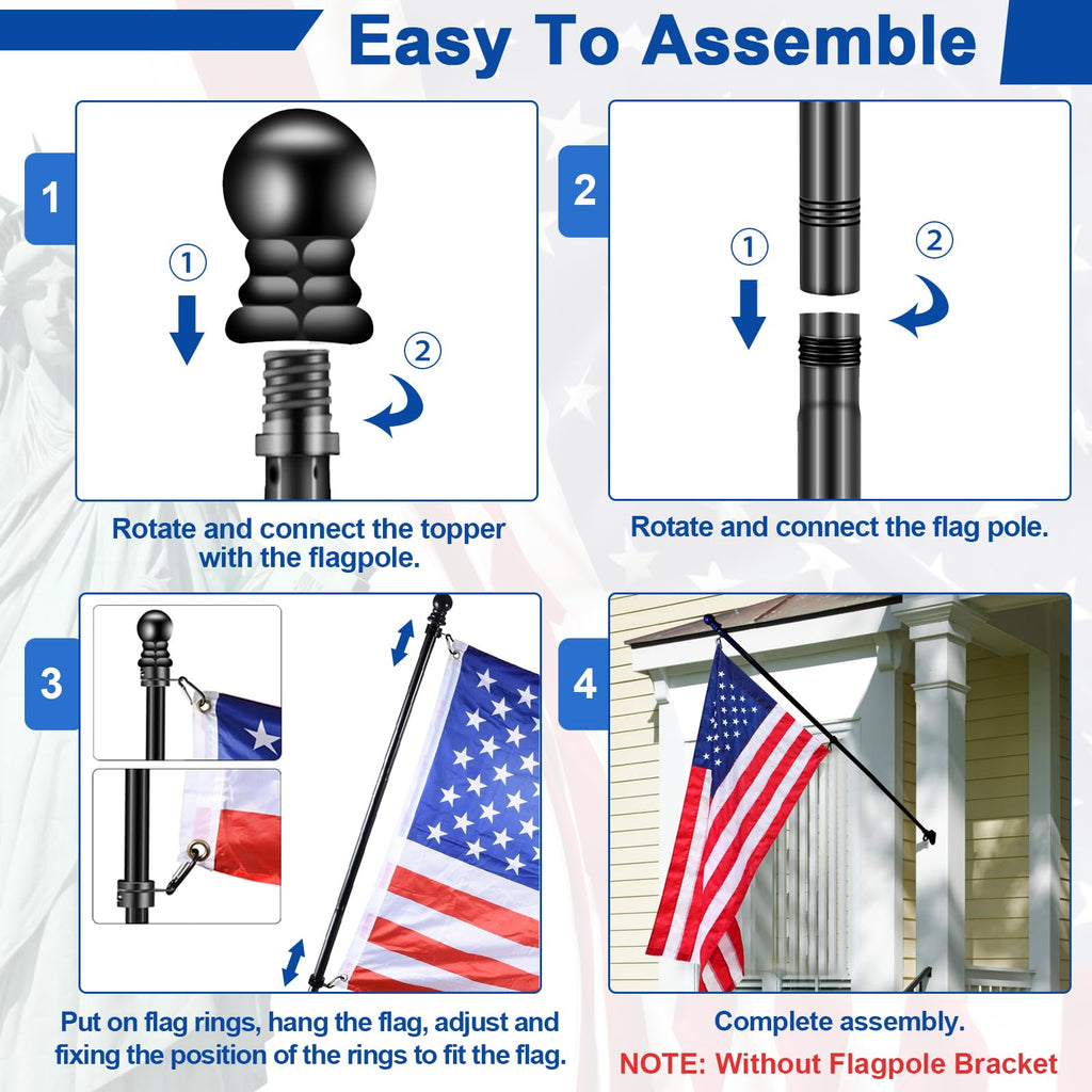 Black Flag Pole C4845