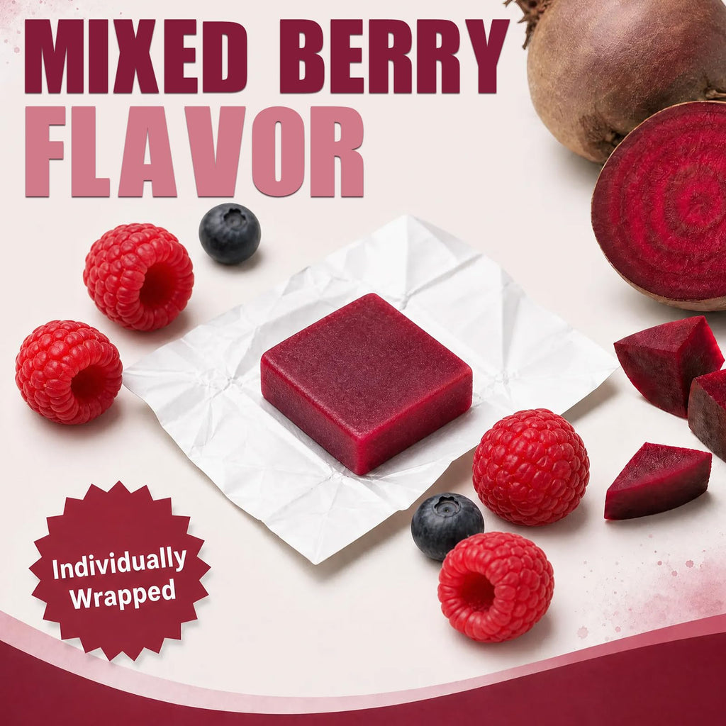 Beet Root Chews with CoQ10, Mixed Berry, 90 Ct X783119