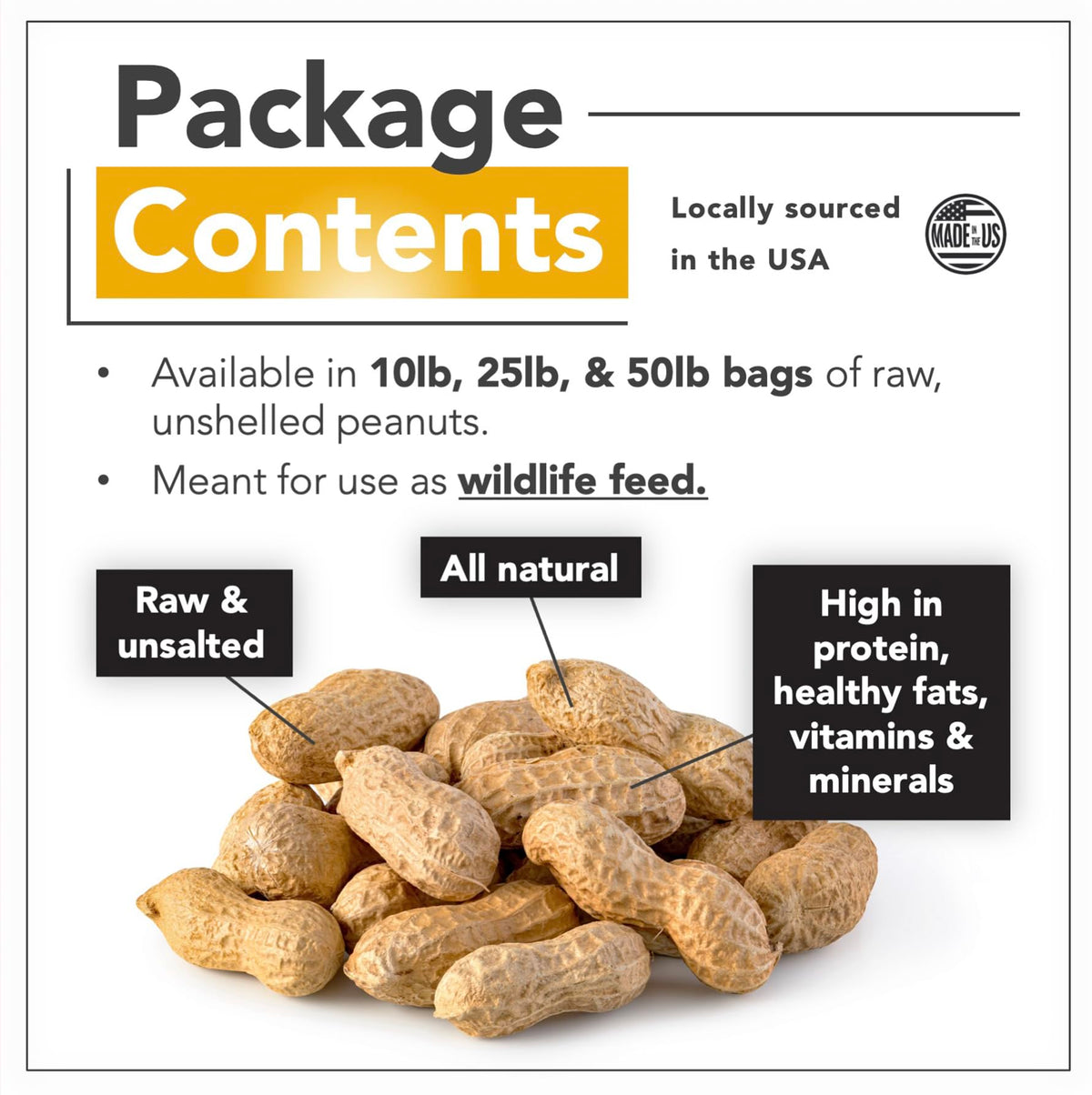 Raw Peanuts 25 LBS C675