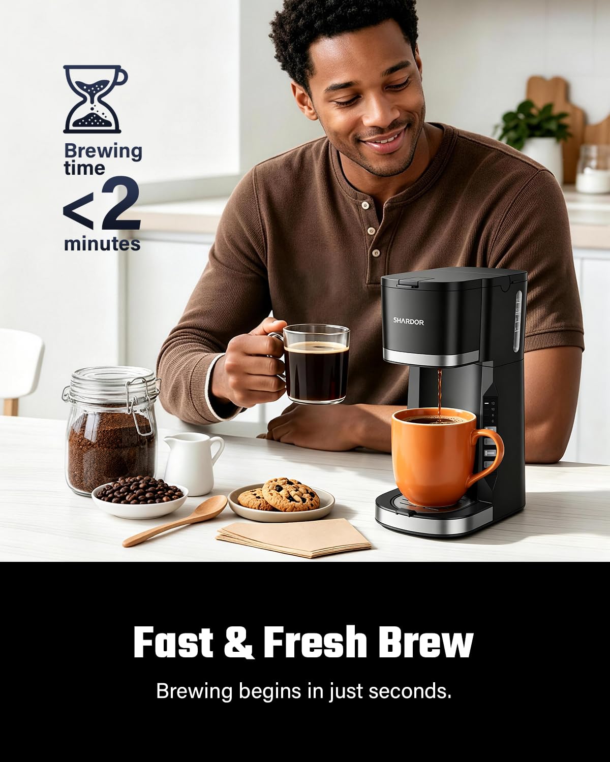 Mini Single Serve Coffee Maker E26001