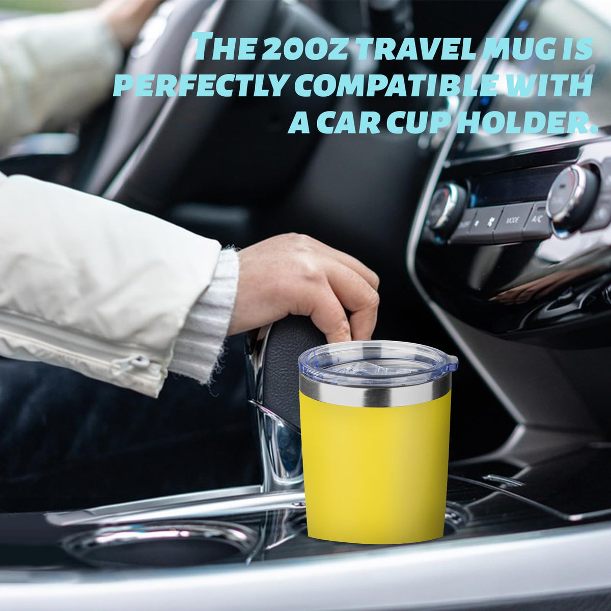 20oz Stainless Steel Vacuum Insulated Tumbler with Straw E7752