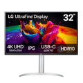 32-inch 4K UHD IPS Computer Monitor with Built-in Speaker, White N72978