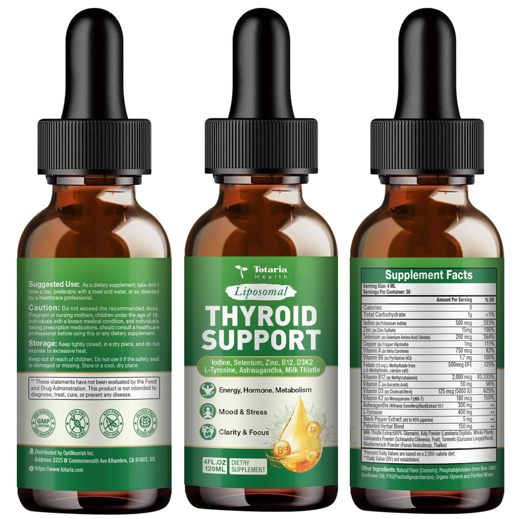 Thyroid Support Supplement 4 Fl.Oz W38497
