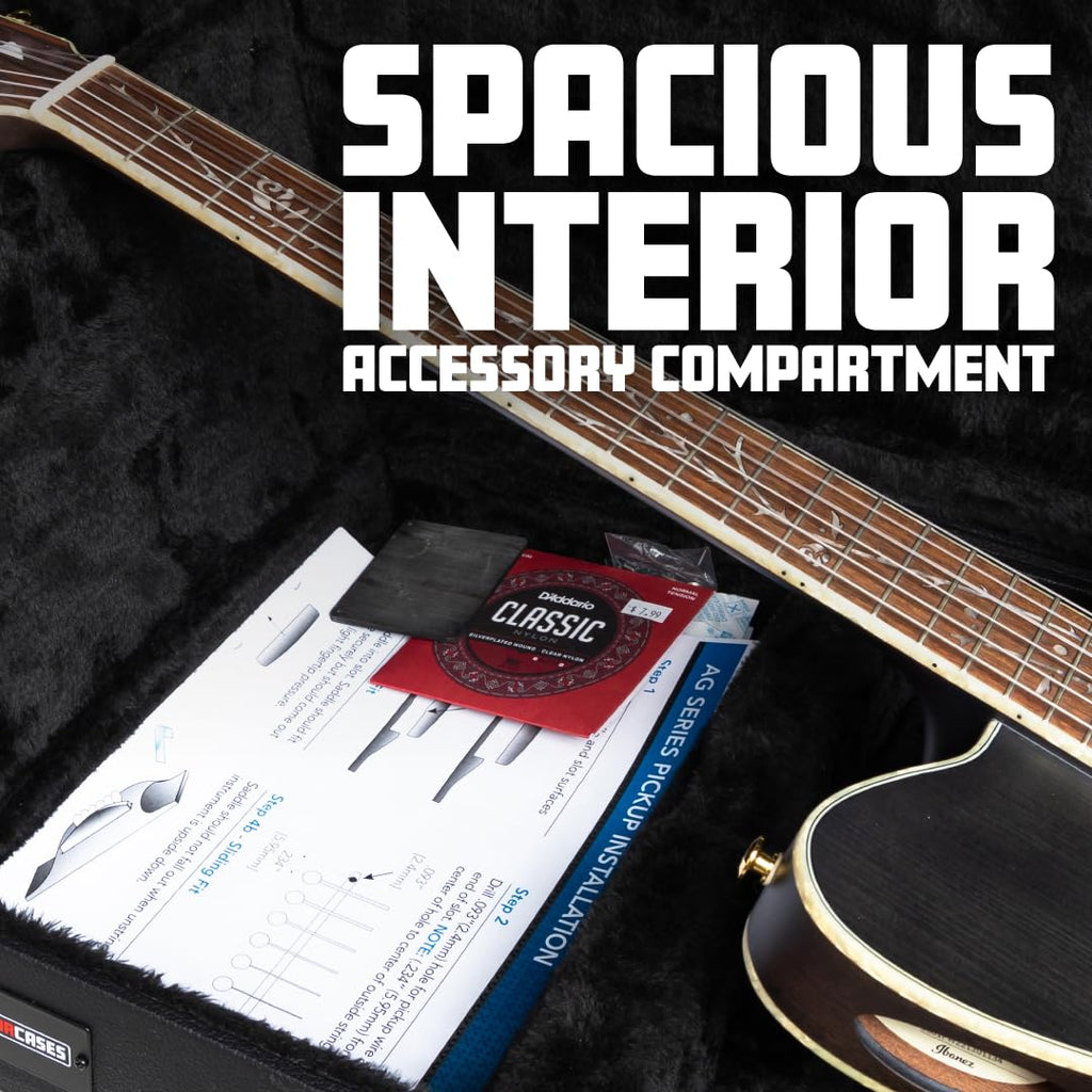 Hard-Shell Wood Case for Standard Electric Guitars V6292