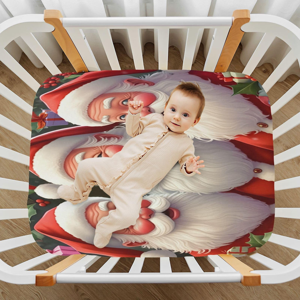 Santa Crib Sheet 52" x 28" F8553