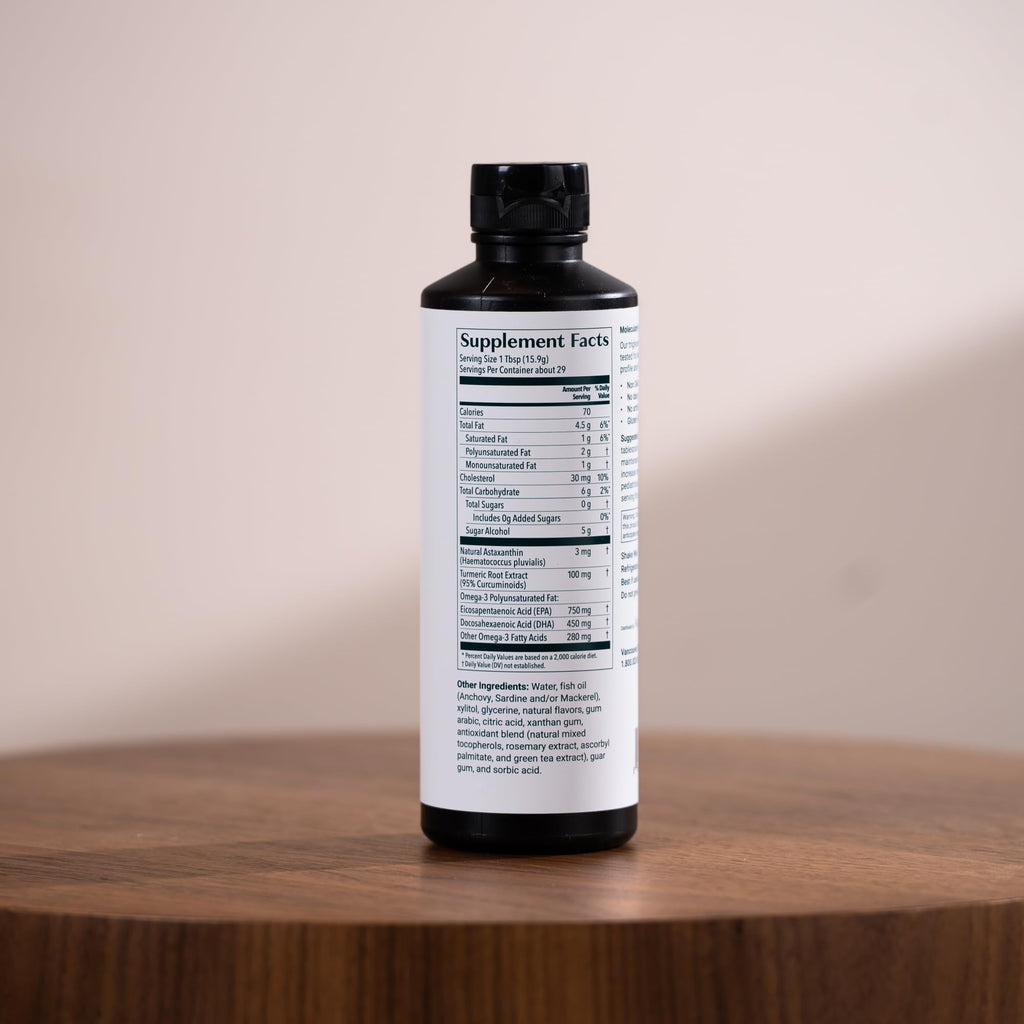 Omega 3 Fish Oil Liquid 1200mg 16 oz E205