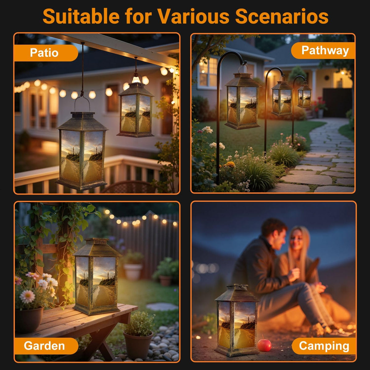 Waterproof LED Solar Lantern L5439