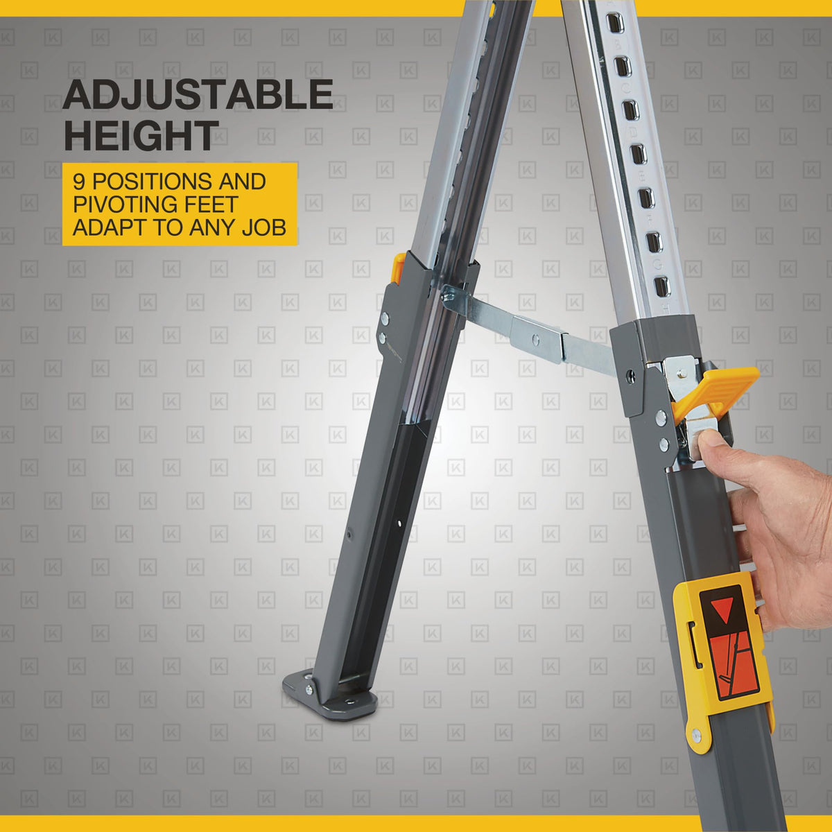 32in. Adjustable Steel Sawhorse 1300-Lb. Capacity W900249