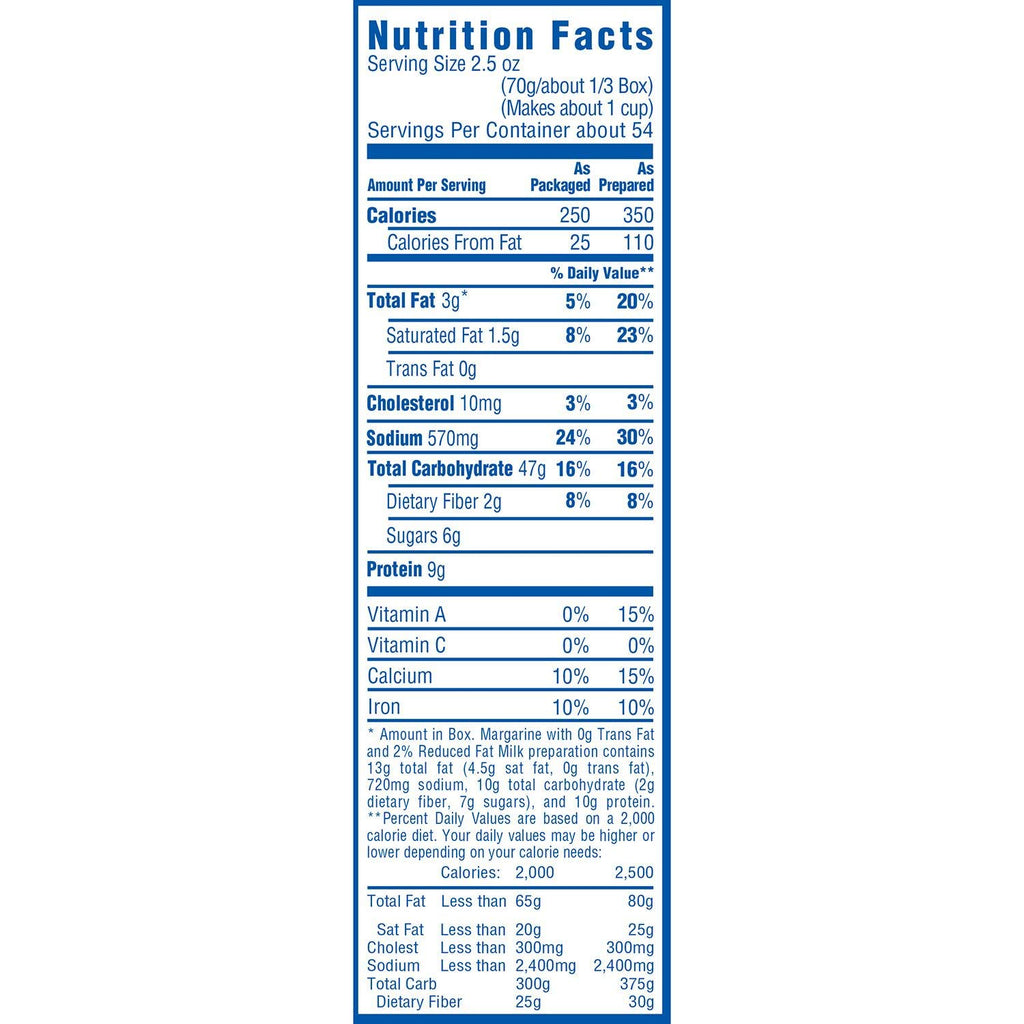 Macaroni & Cheese 7.25 oz 18 Boxes U7001
