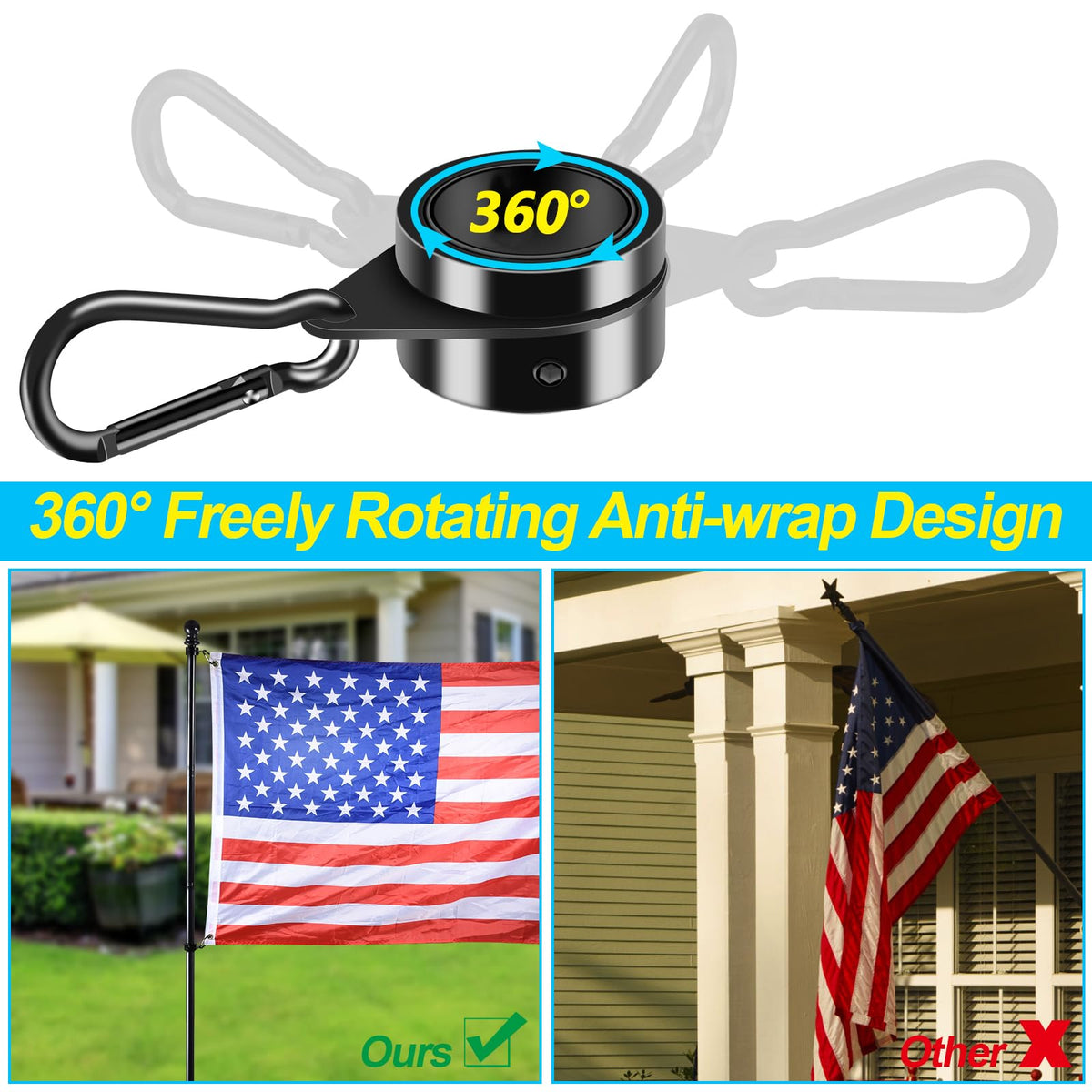 Black Flag Pole C4845