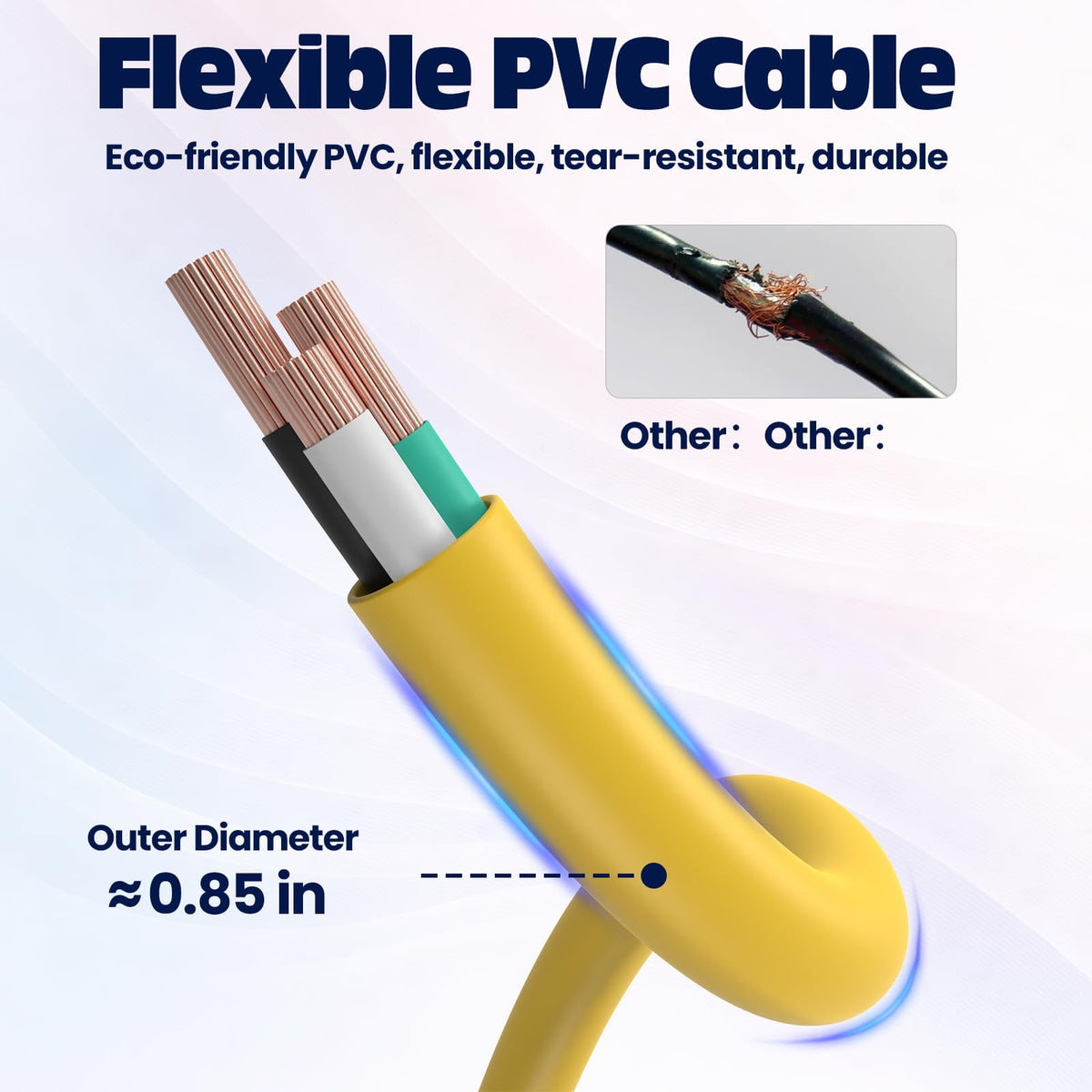 10 ft 12 Gauge 3 Prong Waterproof Heavy Duty Outdoor Extension Cord P330399