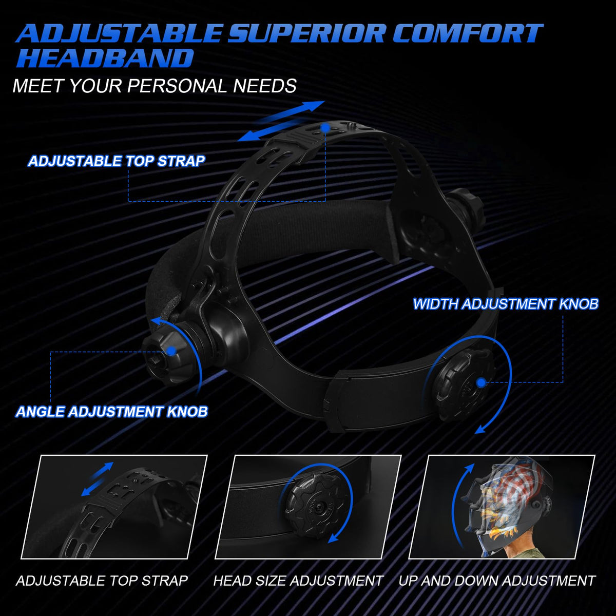 True Color Auto Darkening Welding Helmet Y238578