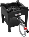 Propane Burner Cooker Outdoor Gas Stove with Regulator Hose X17849