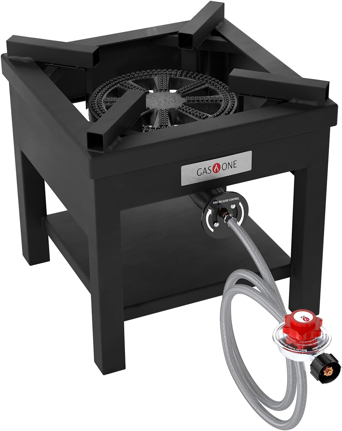Propane Burner Cooker Outdoor Gas Stove with Regulator Hose X17849
