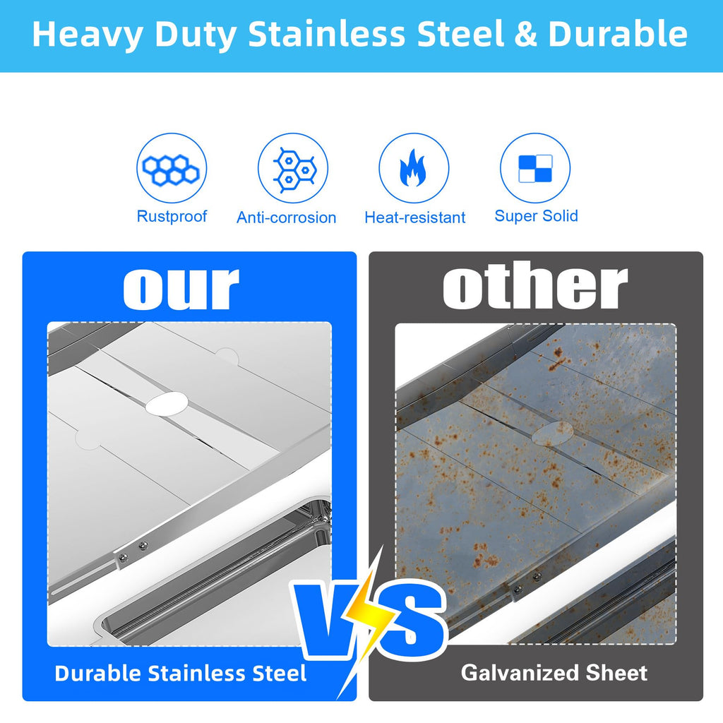 Adjustable Stainless Steel Grill Grease Tray with Catch Pan Z2275