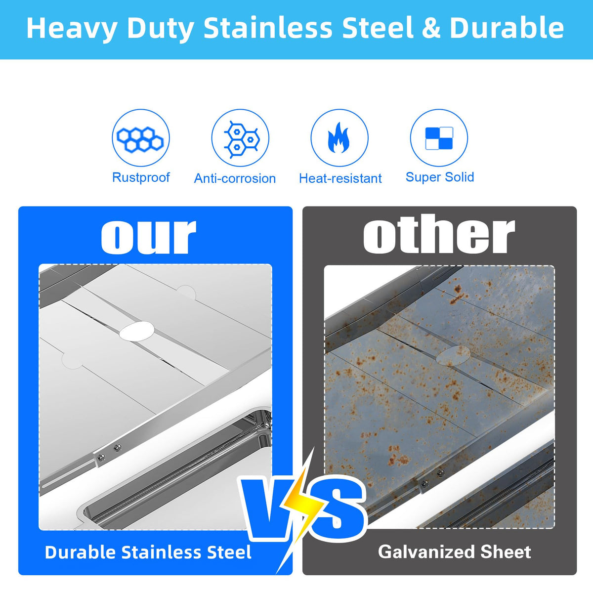 Adjustable Stainless Steel Grill Grease Tray with Catch Pan Z2275