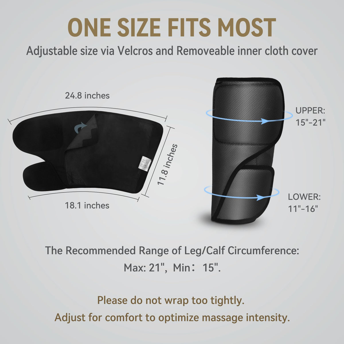 Air Compression Leg Massager with Heat O940069
