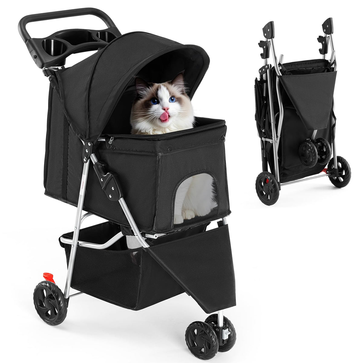 Foldable 3 Wheel Pet Stroller V78299