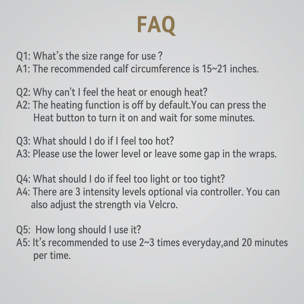 Air Compression Leg Massager with Heat O940069