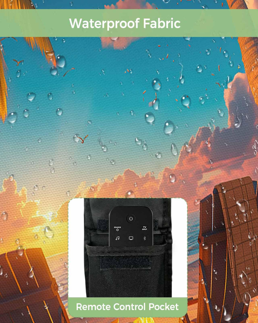 Waterproof Weatherproof Outdoor TV Cover for 30 to 32 Inch Flat Screen F832835