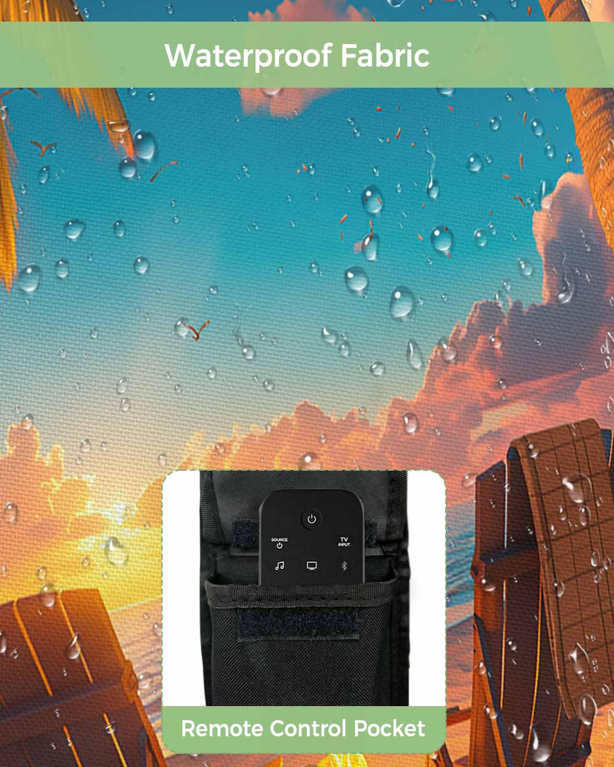 Waterproof Weatherproof Outdoor TV Cover for 30 to 32 Inch Flat Screen F832835