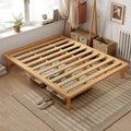California-King Wood Platform Bed Frame Z77631