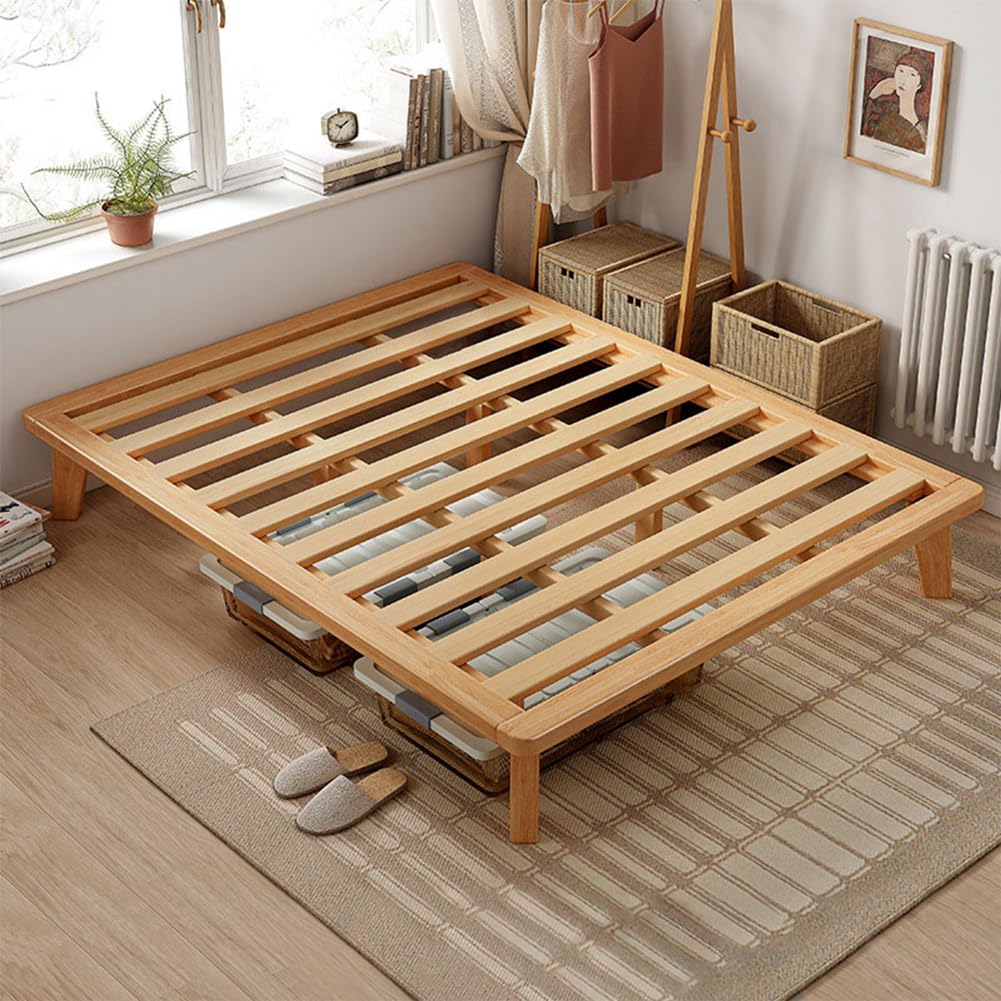 California-King Wood Platform Bed Frame Z77631