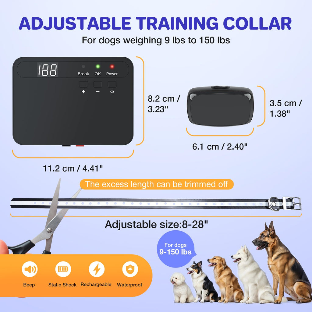 Electric Dog Fence System for 2 Dogs G756