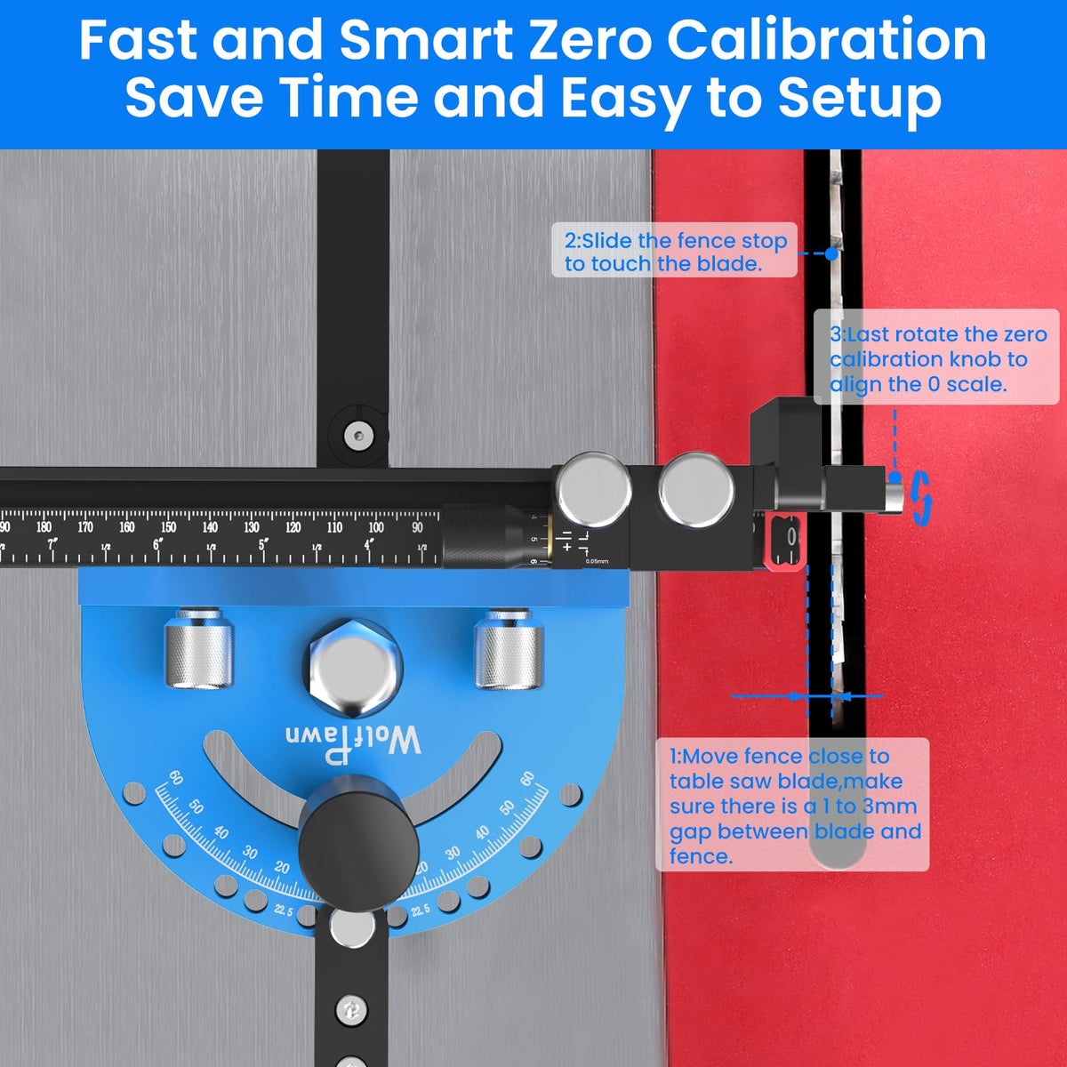 Miter Gauge with Extendable Fence W338