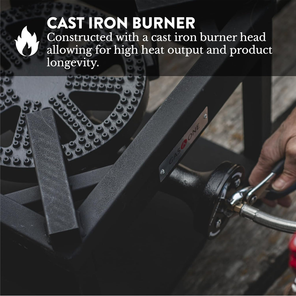 Propane Burner Cooker Outdoor Gas Stove with Regulator Hose X17849