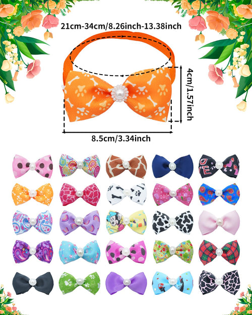 100 Pack Small Dog Bows and Ties W62633
