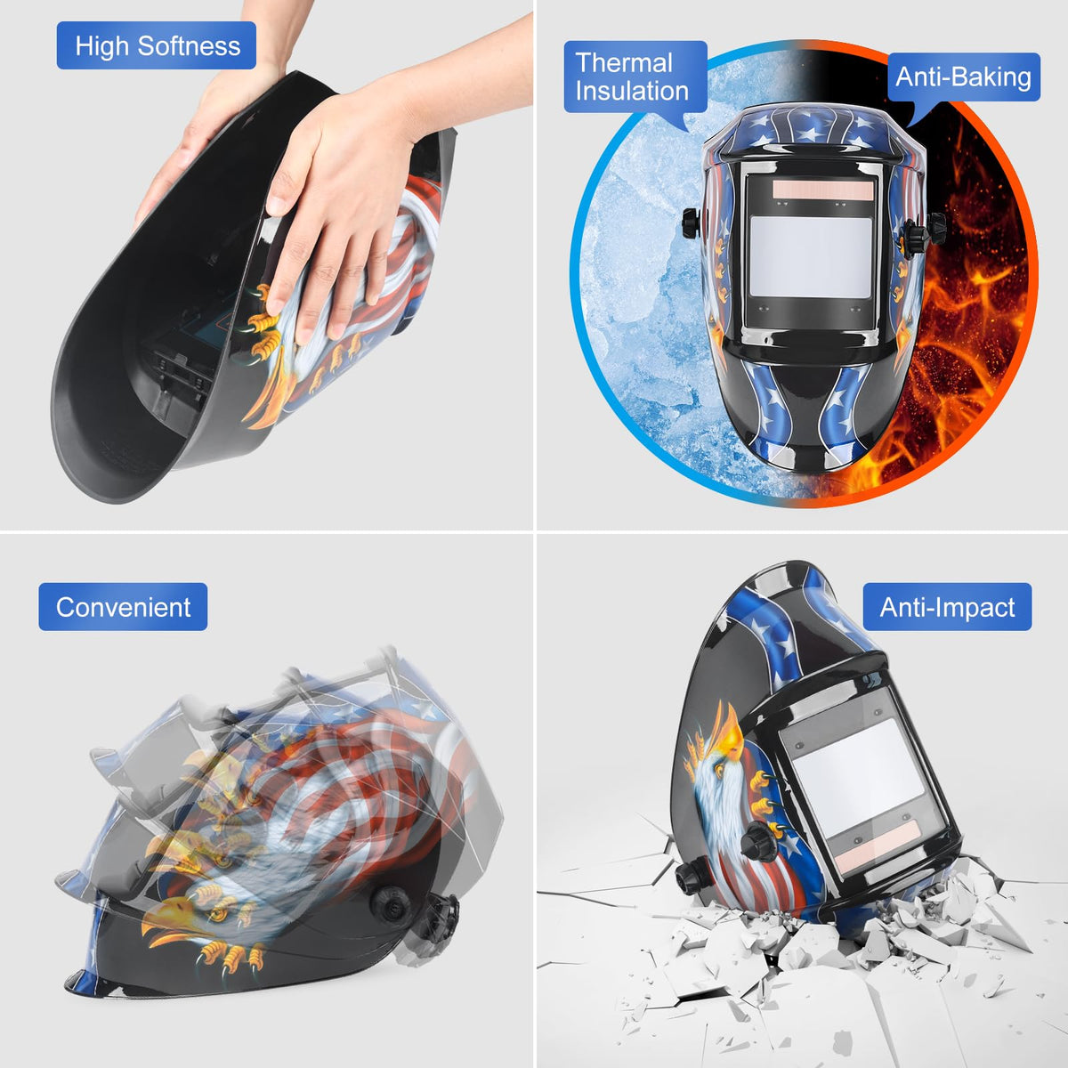 True Color Auto Darkening Welding Helmet Y238578