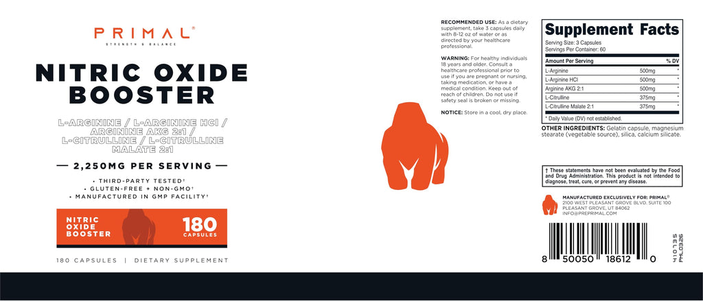 Nitric Oxide Booster 180 Capsules Q150