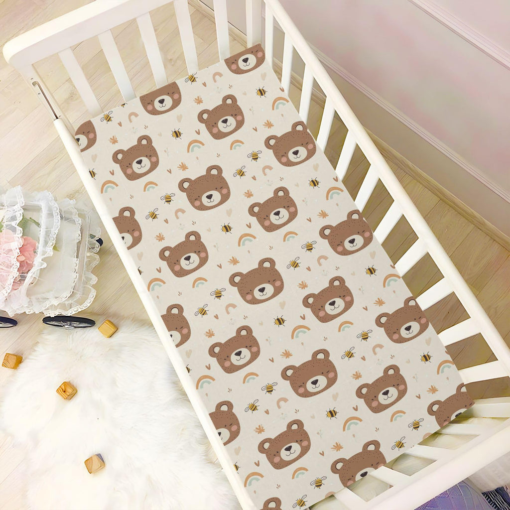 Soft Breathable Microfiber Fitted Crib Sheet G9919