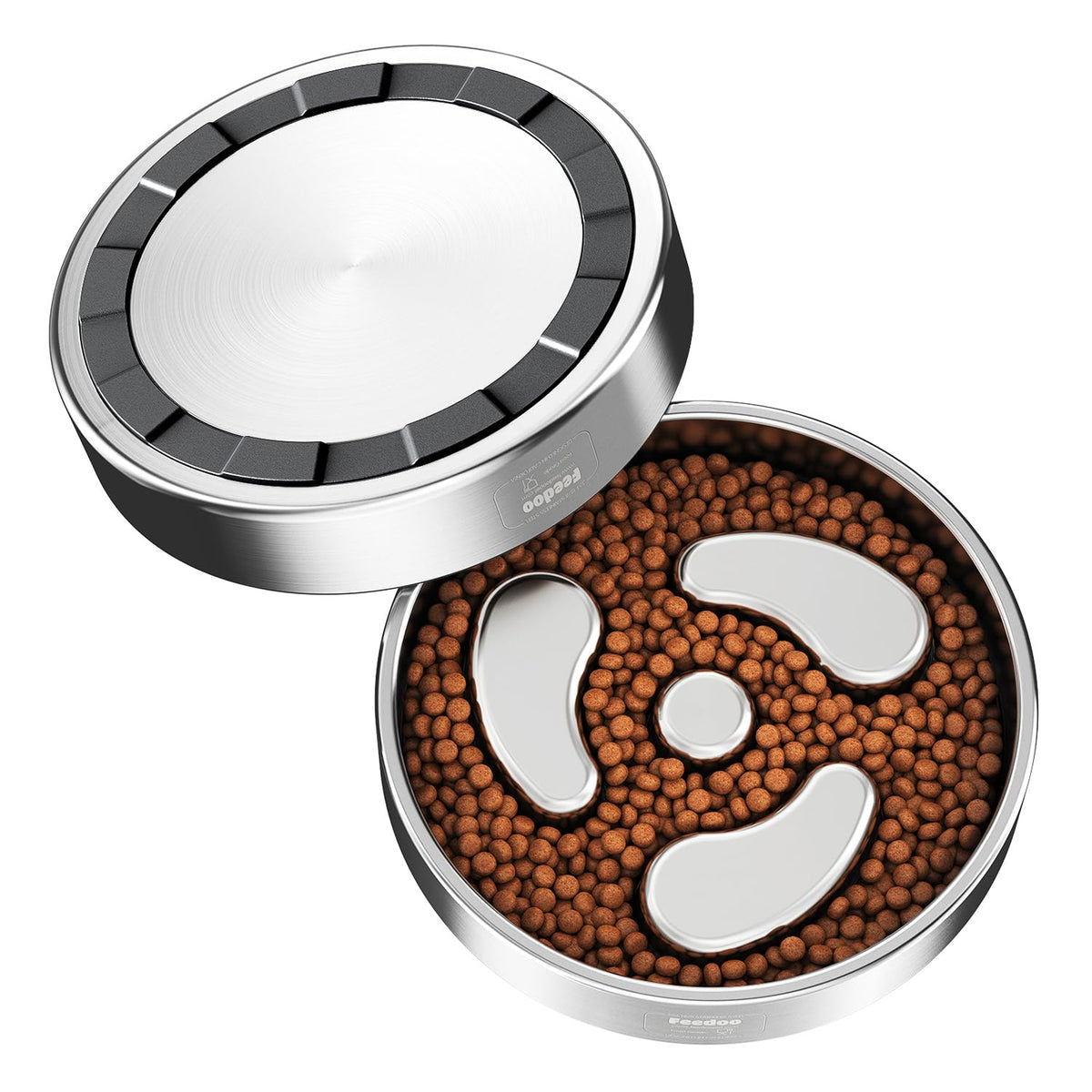 Slow Feeder Dog Bowl 304 Stainless Steel Non-Slip N7137