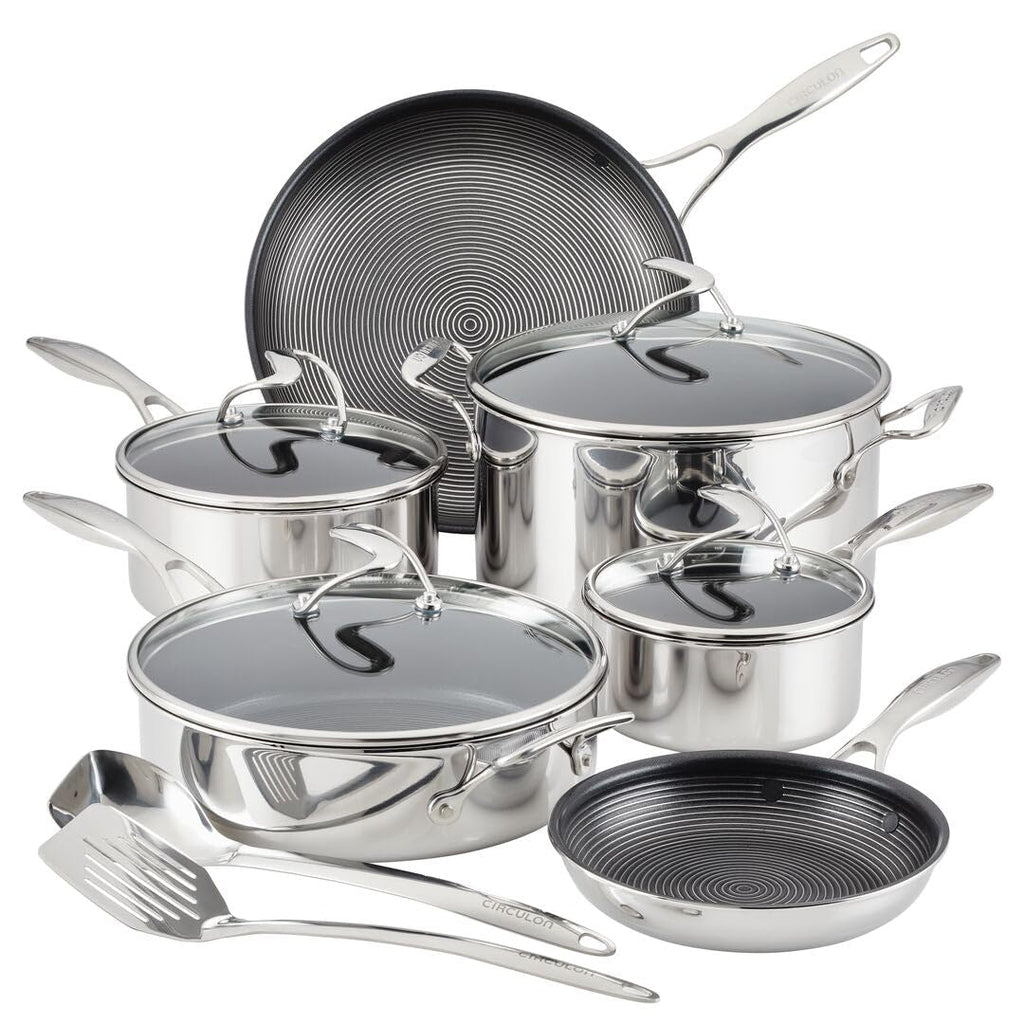 Stainless Steel Nonstick 12 Piece Cookware Set Y34233