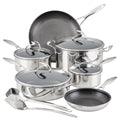 Stainless Steel Nonstick 12 Piece Cookware Set Y34233