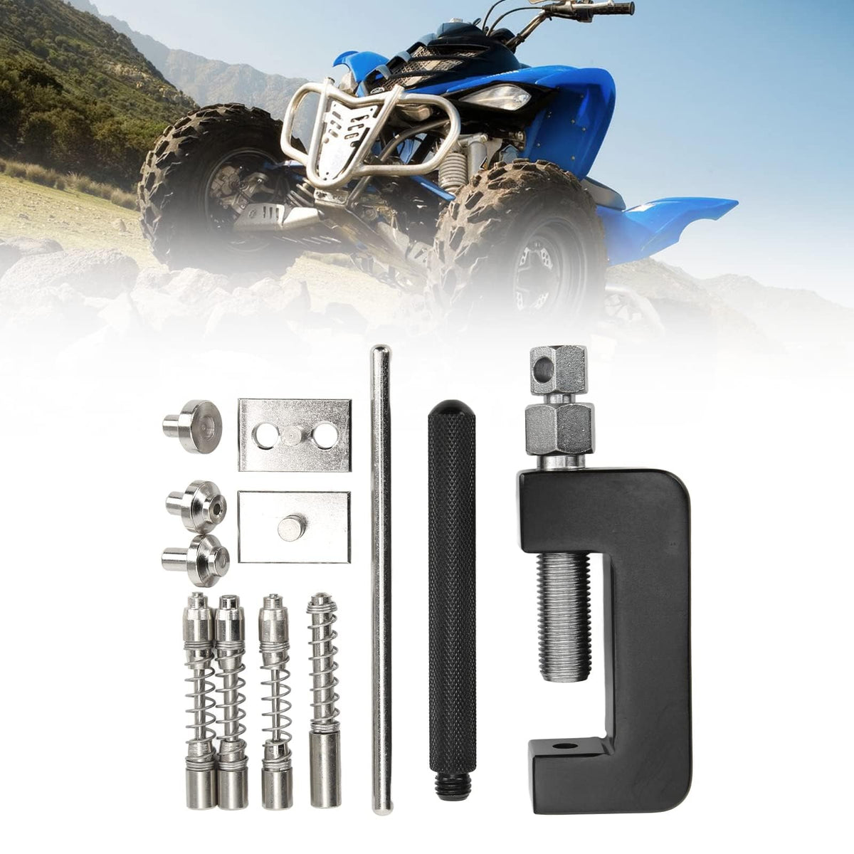 Motorcycle Chain Breaker Tool Set, 12-Piece Riveting Kit A5074
