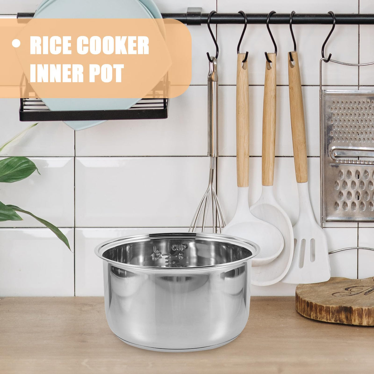 3L Stainless Steel Non Stick Rice Cooker Inner Pot C1760