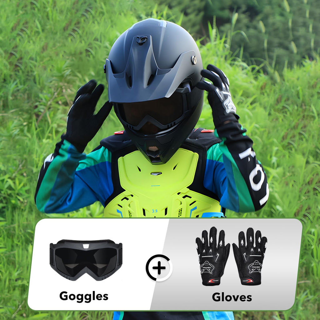 Youth Kids DOT Approved Full Face Motocross Helmet D239178