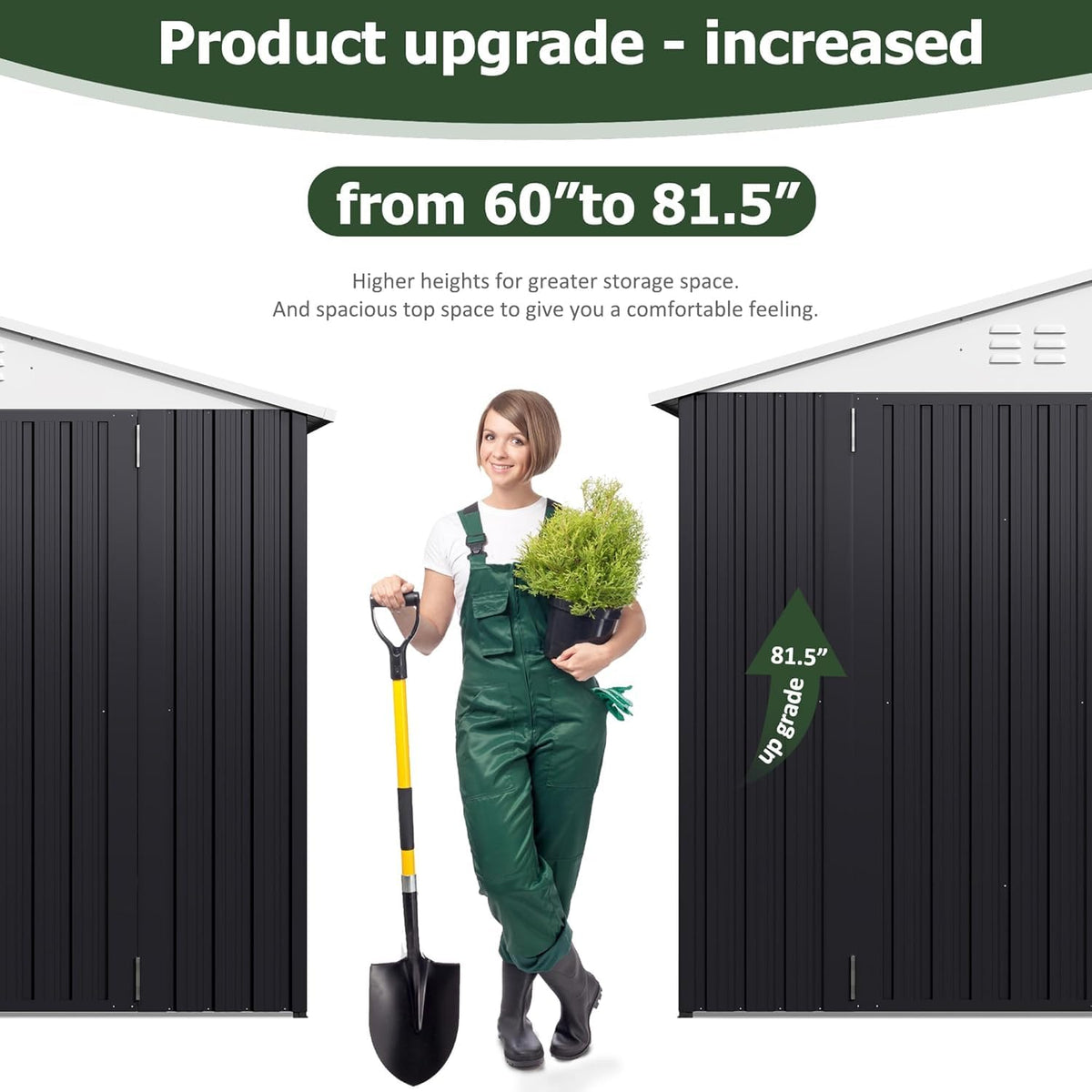 10x14 FT Metal Garden Storage Shed W325