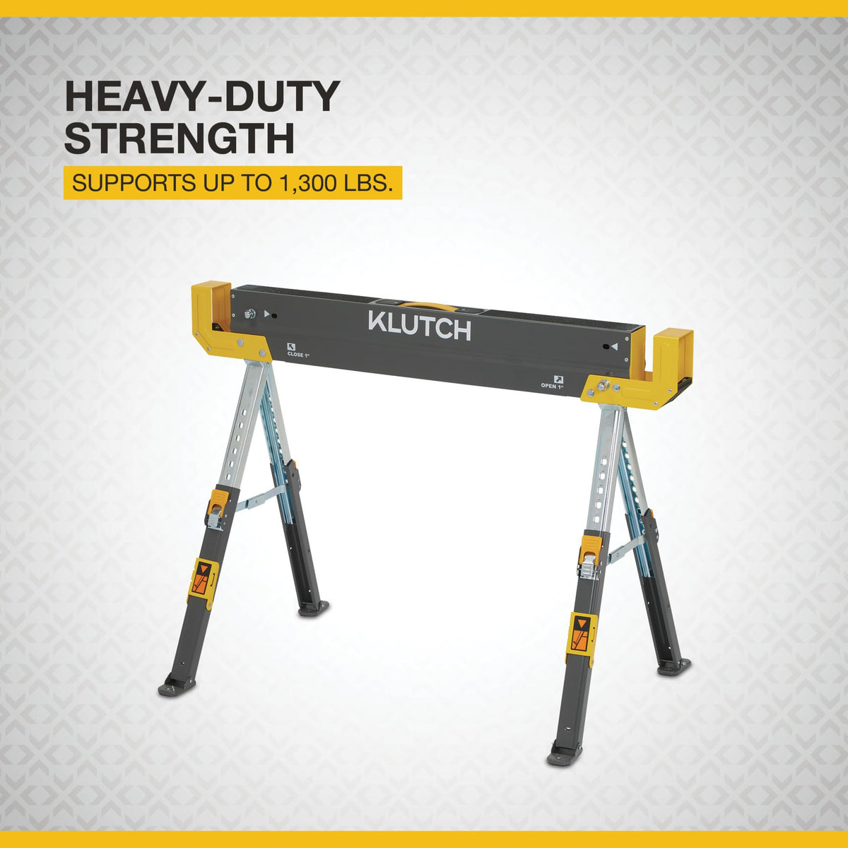32in. Adjustable Steel Sawhorse 1300-Lb. Capacity W900249